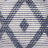 20" Ivory And Blue Beach Diamond Throw Pillow Cover with Texture