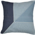 20" Blue And White Striped Cotton Throw Pillow Cover