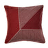 20" Red And White Striped Cotton Throw Pillow Cover