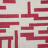 20" Red And Ivory Geometric Cotton Blend Throw Pillow Cover