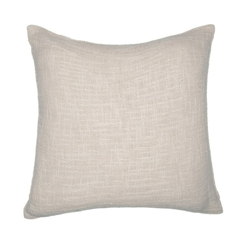 24" Yellow And Ivory Geometric Cotton Blend Throw Pillow Cover
