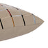 20" Beige And White Check Cotton Blend Throw Pillow Cover