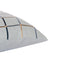 24" Light Blue And Ivory Check Cotton Blend Throw Pillow Cover
