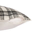 20" White And Black Check Cotton Blend Throw Pillow Cover