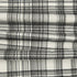 20" White And Black Check Cotton Blend Throw Pillow Cover