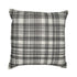 24" White And Black Check Cotton Blend Throw Pillow Cover