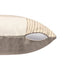 24" White And Beige Check Silk Throw Pillow Cover