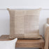 24" Brown And Beige Geometric Silk Throw Pillow Cover