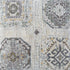 20" Light Gray And Ivory Medallion Throw Pillow Cover