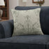 20" Sage And Ivory Damask Recycled Poly Linen Throw Pillow Cover