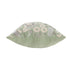 20" Green And Ivory Floral Cotton Throw Pillow Cover