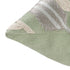 20" Green And Ivory Floral Cotton Throw Pillow Cover