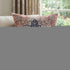 18" Navy Blue And Rust Medallion Throw Pillow Cover