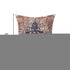 18" Navy Blue And Rust Medallion Throw Pillow Cover