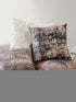18" Navy Blue And Rust Medallion Throw Pillow Cover