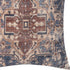 18" Navy Blue And Rust Medallion Throw Pillow Cover