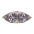 18" Navy Blue And Rust Medallion Throw Pillow Cover