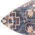18" Navy Blue And Rust Medallion Throw Pillow Cover