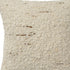 24" Ivory And Beige Wool Throw Pillow Cover