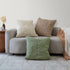 24" Ivory And Beige Wool Throw Pillow Cover