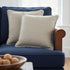 Set of Two 22" Gray Cotton Throw Pillow Covers