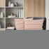 Set of Two 20" Pearl Striped Cotton Throw Pillow Covers with Tufts