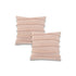 Set of Two 20" Pearl Striped Cotton Throw Pillow Covers with Tufts
