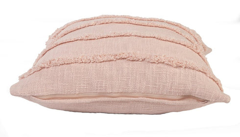 Set of Two 20" Pearl Striped Cotton Throw Pillow Covers with Tufts
