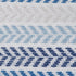 Set of Four 18" Blue And Beige Chevron Cotton Throw Pillow Covers