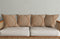 Set of Four 18" Tan Diamond Cotton Throw Pillow Covers with Tufts