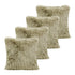 Set of Four 20" Taupe And Ivory Abstract Throw Pillow Covers