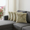 Set of Four 20" Taupe And Ivory Abstract Throw Pillow Covers