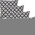 Set of Four 20" Black And White Geometric Cotton Blend Throw Pillow Covers