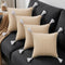Set of Four 20" X 20" Tan And White Lumbar Geometric Cotton Throw Pillow Covers with Tassels