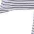 Set of Four 20" X 20" Gray And White Lumbar Striped Cotton Throw Pillow Covers with Tassels