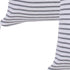 Set of Four 20" X 20" Gray And White Lumbar Striped Cotton Throw Pillow Covers with Tassels