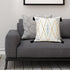 Set of Four 20" X 20" Off White Black And Cream Lumbar Geometric Cotton Throw Pillow Covers with Tassels