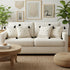 Set of Four 20" X 20" Off White And Black Lumbar Geometric Cotton Throw Pillow Covers with Tassels
