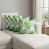 Set of Four 20" Green And Blue Floral Throw Pillow Covers