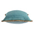 20" Turquoise And Tan Beach Cotton Blend Throw Pillow Cover with Texture