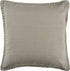 24" Gray Cotton Throw Pillow Cover