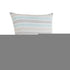 18" Gray And Blue Beach Chevron Cotton Throw Pillow Cover