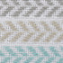 18" Gray And Blue Beach Chevron Cotton Throw Pillow Cover