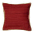 20" Red And Tan Beach Cotton Blend Throw Pillow Cover with Texture