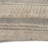 14" X 36" Beige And Black Lumbar Striped Cotton Throw Pillow Cover with Fringe And Texture