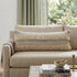 14" X 36" Beige And Black Lumbar Striped Cotton Throw Pillow Cover with Fringe And Texture