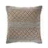 20" Beige And Gray Diamond Cotton Blend Throw Pillow Cover