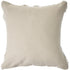 20" Blue And White Geometric Cotton Blend Throw Pillow Cover with Tufts And Texture