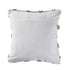 20" Beige And White Diamond Throw Pillow Cover with Tufts And Texture