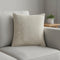 18" Cream And Beige Cotton Throw Pillow Cover
